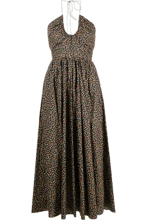 MATTEAU Vestido largo con estampado floral