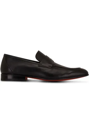 santoni Mocasines penny con diseño entretejido