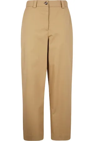 Khaite Pantalones rectos de algodón