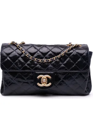 CHANEL Bandolera Accordion de piel de becerro con logo CC 2010-2011