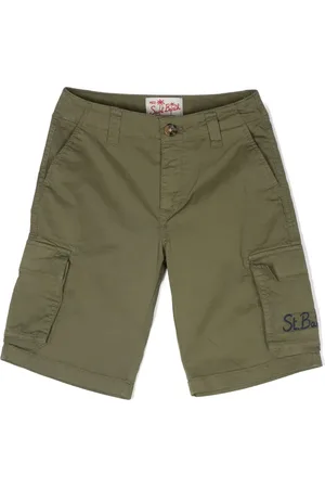 MC2 SAINT BARTH Bermudas cargo con logo bordado