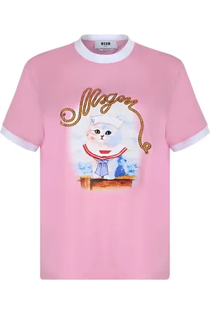 Msgm Camiseta con estampado Cat
