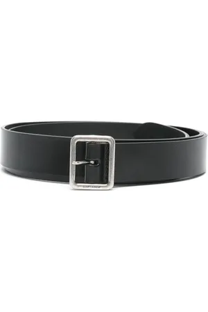 Saint Laurent Cinturón con logo grabado