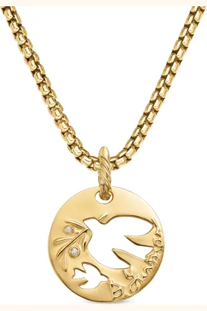 David Yurman Colgante DY Elements Dove de 21.7 mm en oro amarillo de 18 ct