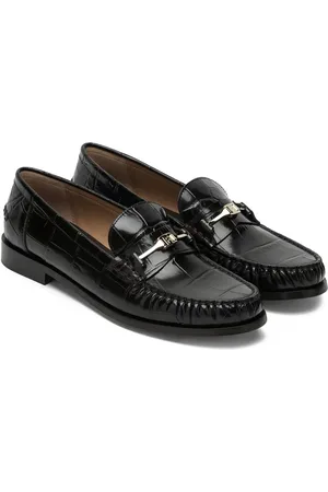 Salvatore Ferragamo Mocasines Harry con relieve de cocodrilo