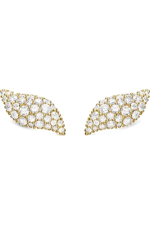 David Yurman Pendientes Petite Flute en oro amarillo de 18 ct con diamantes