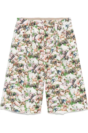 BLESS Pantalones cortos con motivo de cerdos