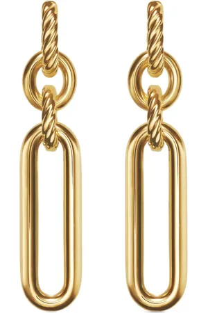 David Yurman Pendientes Lexington Double Link de 53.5 mm en oro amarillo de 18 ct