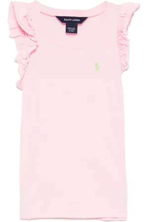 Ralph Lauren Camiseta con mangas onduladas
