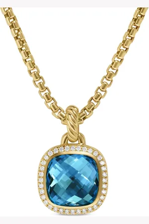 David Yurman Colgante Albion en oro amarillo de 18 ct con diamante y topacio