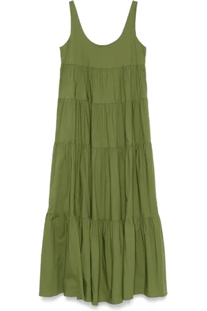 Michael Kors Vestido largo con capas escalonadas