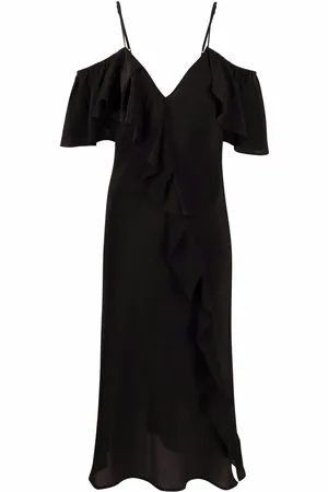 Gold Hawk Vestido con detalle de volantes
