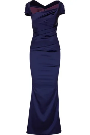 TALBOT RUNHOF Vestido con acabado brillante