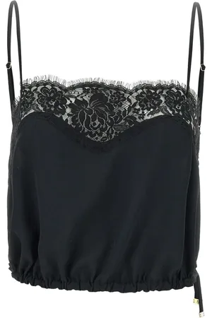 Elisabetta Franchi Top con detalles de encaje