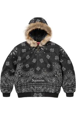 Supreme Chaqueta vaquera con motivo de bandana