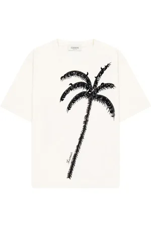 LANEUS Camiseta con motivo de palmeras