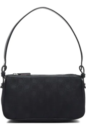 Salvatore Ferragamo Bolso de hombro Ganchini Pattern de lona 2010-2020