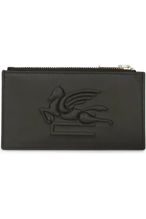 Etro Tarjetero Pegaso con motivo en relieve