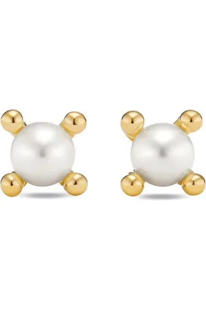 David Yurman Pendientes Renaiss de 5.5 mm en oro amarillo de 18 ct con perla