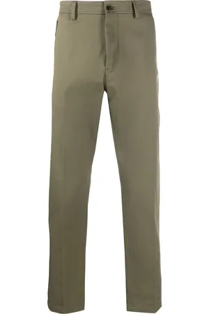 Roberto Cavalli Pantalones rectos con parche del logo