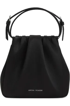 Amina Muaddi Bolso shopper fruncido