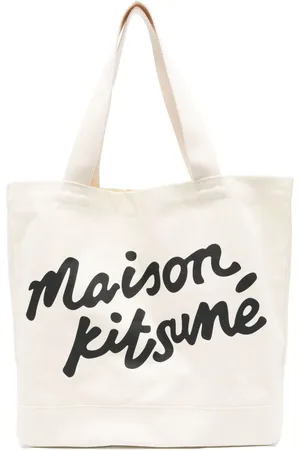 Maison Kitsuné Bolso shopper con logo estampado