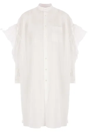 Comme des Garçons Vestido camisero de algodón