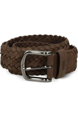 HUGO BOSS Cinturón con logo en la hebilla