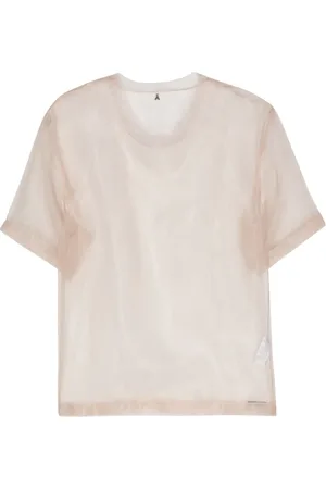 Patrizia Pepe Camiseta de organza translúcida