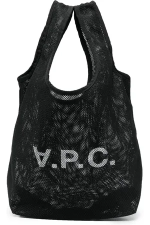 A.P.C. Bolso shopper de malla con logo