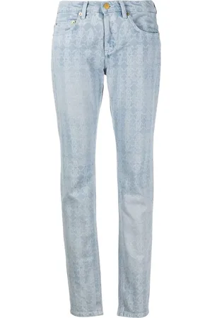 Roberto Cavalli Vaqueros skinny con monograma
