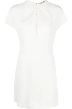 Stella McCartney Vestido corto con manga corta y abertura