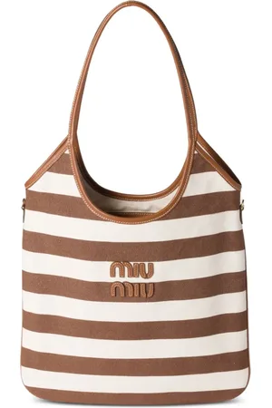 Miu Miu Bolso shopper Ivy a rayas