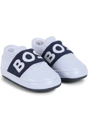 HUGO BOSS Zapatos primeros pasos con tira del logo