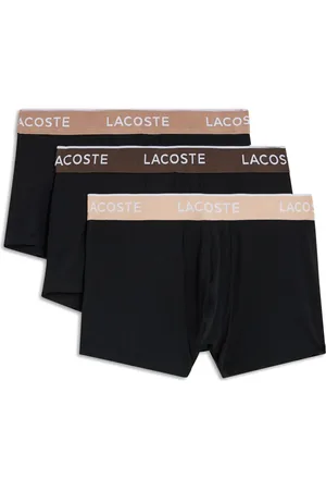 Lacoste Set de tres bóxeres con logo