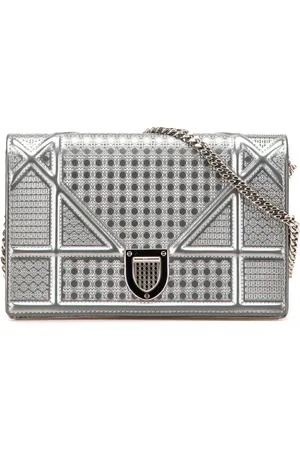 Dior Bandolera Patent Microcannage Diorama Wallet on Chain 2017