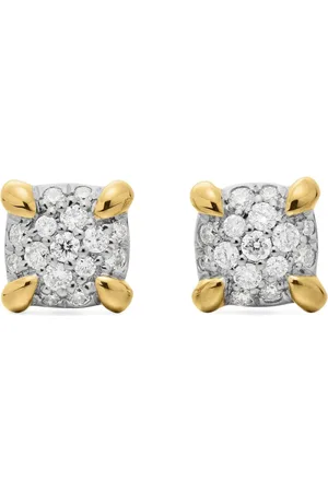 David Yurman Pendientes Chatelaine de 5 mm en oro amarillo de 18 ct con diamantes