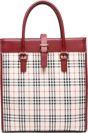 Burberry Bolso de mano de lona House Check 2000-2020