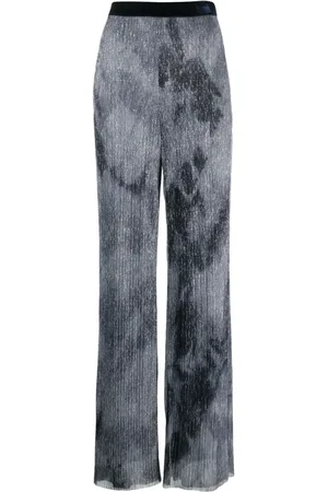 TALBOT RUNHOF Pantalones anchos metalizados
