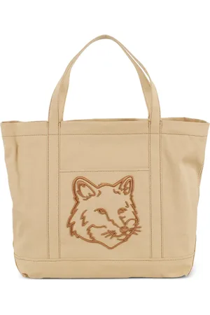 Maison Kitsuné Bolso shopper con logo bordado