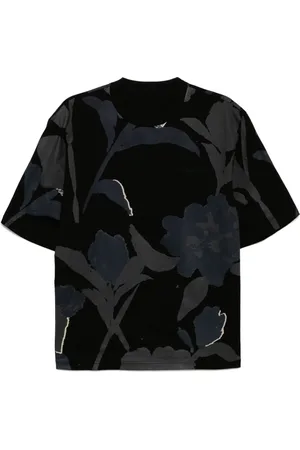CROQUIS Camiseta con estampado de plantas