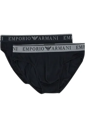 Emporio Armani Pack de calzoncillos con logo en la cinturilla