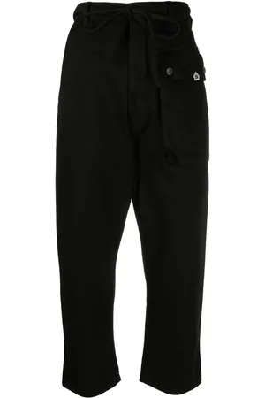GABRIELE PASINI Pantalones capri con cinturón