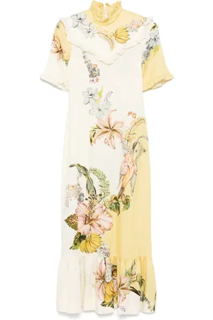 ALÉMAIS Vestido midi Oleander