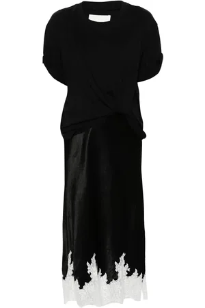 3.1 Phillip Lim Slip dress tipo camiseta drapeado