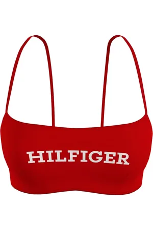 Tommy Hilfiger Top de bikini con logo estampado