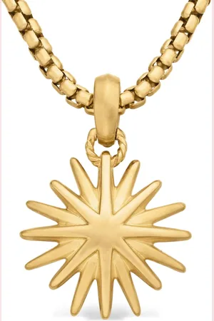 David Yurman Charm Starburst de 21.5 mm en oro amarillo de 18 ct