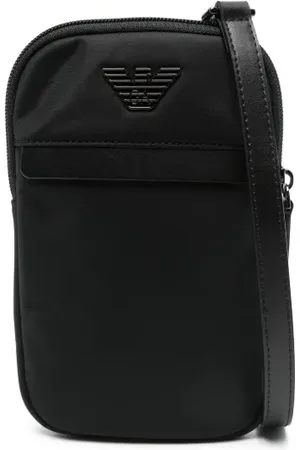 Emporio Armani Bolso para móvil con placa del logo
