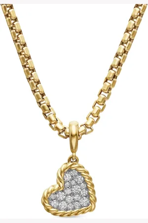 David Yurman Colgante DY Elements de 12.6 mm en oro amarillo de 18 ct con diamantes