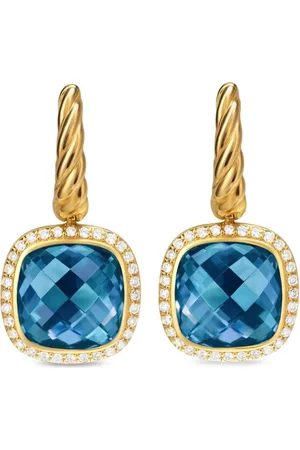 David Yurman Pendientes Albion en oro amarillo de 18 ct con diamante y topacio